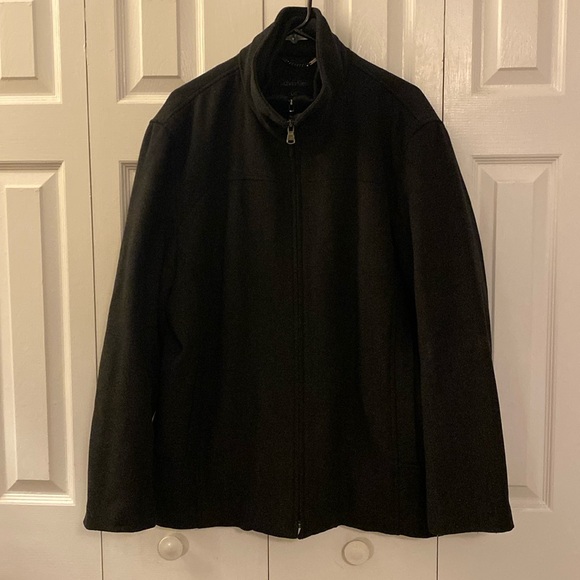 Calvin Klein Double Zipper Wool Lined Jacket size Large - Picture 4 of 11